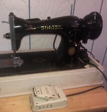 Singer Model #15 AK628737 sewing machine 1951 anniversary 100 year w/ case picture