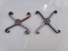 Set of 2 Cast Iron Wall Hanging Vintage Art Decor picture