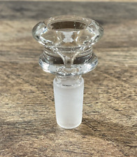 14mm Clear Male Glass Bowl Piece picture