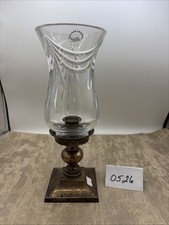 Stiffel Silver Plated & 24% Lead Crystal Candle Holder Poland 11” X 4.5” picture