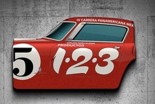 WOW 1953 250 MM Panamericana Mexico Race Car Style Sign picture