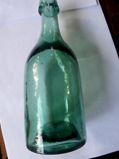Early Pontiled Green aqua blob top soda 1850s 1860s picture