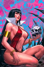 WITCHBLADE VAMPIRELLA #1 - SANTA FUNG COVER B VIRGIN VARIANT KNIGHT OF COMICS picture