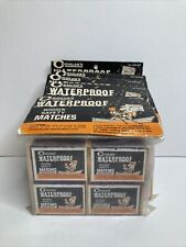 5 Pkgs Of 4 Vintage Coghlan's Waterproof Wooden Safety Matches Made In Australia picture