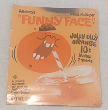 Pillsbury Funny Face Drink Mix 1960's Jolly Olly Orange 10 Cent Unopened Package picture