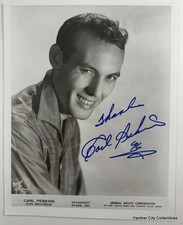 Vintage Carl Perkins Hand Signed Photograph Sun Records Rock Rockabilly Musician picture