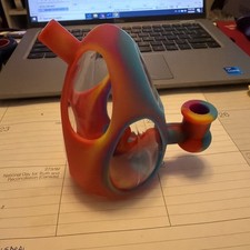 Hybrid Bong 1pc Dinosaur Egg Glass Smoking Tobacco Bubbler Missing Glass Bowl picture