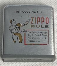 VINTAGE INTRODUCING THE ZIPPO RULE  TAPE MEASURE H515 picture