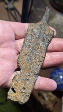 RARE British Romano-Germanic W Field Iron Amulet | 4thC Frontier Pendant 148mm  picture