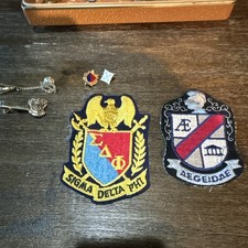 Vintage UT Arlington Pre-National Frat 6pc Lot Aegeidae & Sigma Delta Phi  ΔΤΔ picture