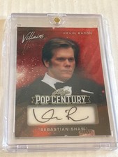 Kevin Bacon 2025 Leaf Pop Century Auto Red Flood Gold Vinyl 1/1 picture