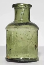 Very Beautiful Antique Vintage Inkwell from the 1800s. Very thick glass. picture