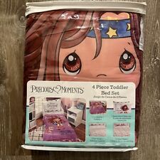 Vintage BE YOURSELF- Precious Moments Toddler Bed Bedding 4 piece Set NEW picture