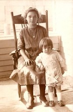 PORTRAIT OF TWO ADORABLE SIBLINGS : GREAT FACIAL EXPRESSIONS : RPPC  (1904-1918) picture