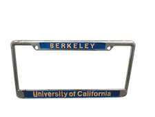 Vintage Metal University of California Berkeley License Plate Frame California picture