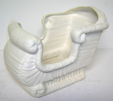 Vintage Unfinished Ceramic Santa's Sleigh 9