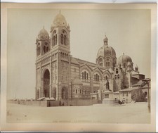 Marseille 2 photos 19th century France Cathedral - Cannebière picture