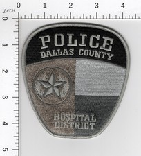 HOSPITAL DISTRICT 🏥 DALLAS COUNTY POLICE TEXAS ^^ COLLECTIBLE EMBROIDERED PATCH picture