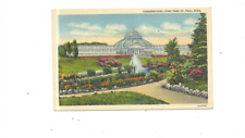 Vintage Postcard  Conservatory Como Park St Paul MINN    Linen picture