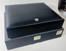 Dunhill Sidecar Travel Humidor 10 Cigar Black Leather NEW IN BOX HS9122 picture