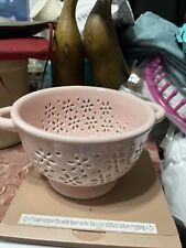 Small Pink Ceramic Strainer picture