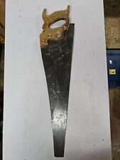 Vintage E.C. Atkins & Co. Indianapolis wooden handle 7tpi 26” blade hand saw picture