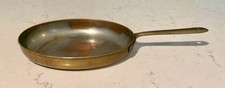Vintage Tagus Portugal Oval Copper Saute Fish Pan Brass Handle picture