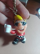 Vintage Sparky Rally Checkers Restaurants Advertising Mascot Key Chain picture