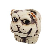 Vtg '80s Planters N Things Bulldog Dog in Sneakers Mini Pot Planter Plant Holder picture