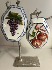 Two Italian Porcelain Wall Hangings. picture