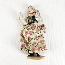 Vintage Spoldzielnia Pracy RLIA Polish Folk Art Doll Krakow Poland 7 Inch picture