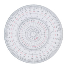Uchida Drafting Instrument 1-822-0000 Uchida Total Circular Protractor, 4.7 Inch picture