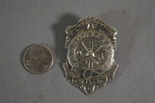 Vintage YONKERS NY New York Exempt Firemen’s Badge - Rare Antique Early picture