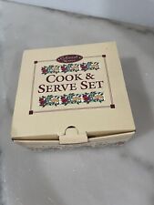 Vintage Colonial Cook and Serve Set 2 Bowls with Lids NEW picture