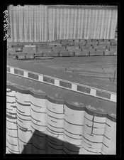 Photo:Minneapolis Minnesota 1939 Grain Elevators Freight Cars Rail Yard picture