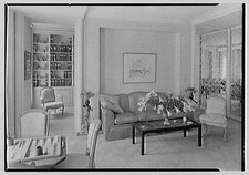 New York City NY Hattie Carnegie Residence 1930s Living Room Interior picture