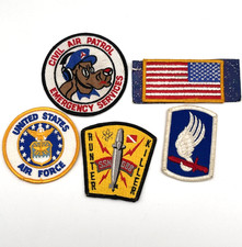 Lot of 5 Military & Space Patches USAF Civil Air Patrol Submarine SSN-686 picture
