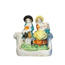 Made In Occupied Japan Man and Woman Porcelain Figurine picture