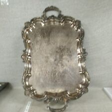 Silver On Copper Bsg Reg Tray Water Creamer Sugar Large picture