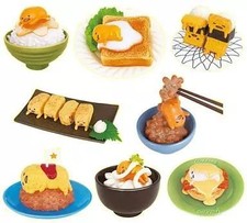 Sanrio Re-ment Gudetama Plate Complete Set of 8 Mini Figures PVC C381 picture