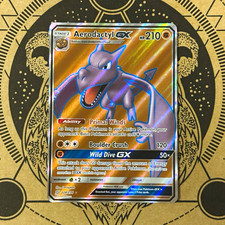 Aerodactyl GX 224/236 Ultra Rare Unified Minds Pokemon Holo - Excellent NM picture