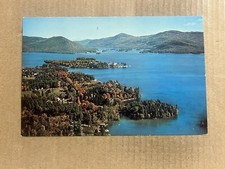 Postcard Bolton Landing NY New York Lake George Aerial View Vintage PC picture