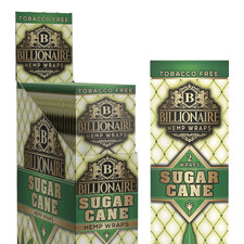 Billionaire Wraps - Sugar Cane Rolling Paper - (Box of 25 Pouches) picture