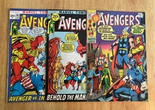 Lot of *3* 1971-72 AVENGERS KEYS #92, 94 (FN++ to FN/VF), 95 (FN/VF) picture