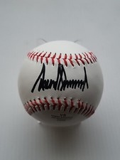 DONALD TRUMP Hand-Signed Autographed Baseball with COA and (Protective Case) picture