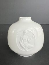KPM Royal  Berlin white “CERES”vase with porcelain medallion picture