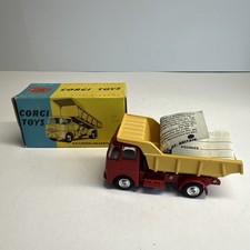 Corgi #458 ERF 64G Earth Dumper Blue Box Flat Hubs 1960s MIB picture
