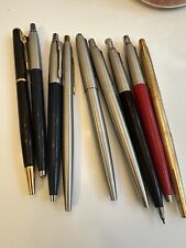 Lot Of 9 Vintage Parker USA Ballpoint Pens And Pencil, Jotter picture