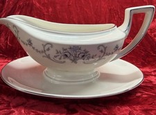 Johann Haviland Gravy Boat Attached Underplate Rhineland Pattern Bavaria Germany picture