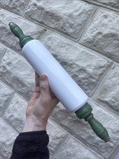 Antique vintage Milk glass Imperial mfg co Cambridge Ohio rolling pin picture